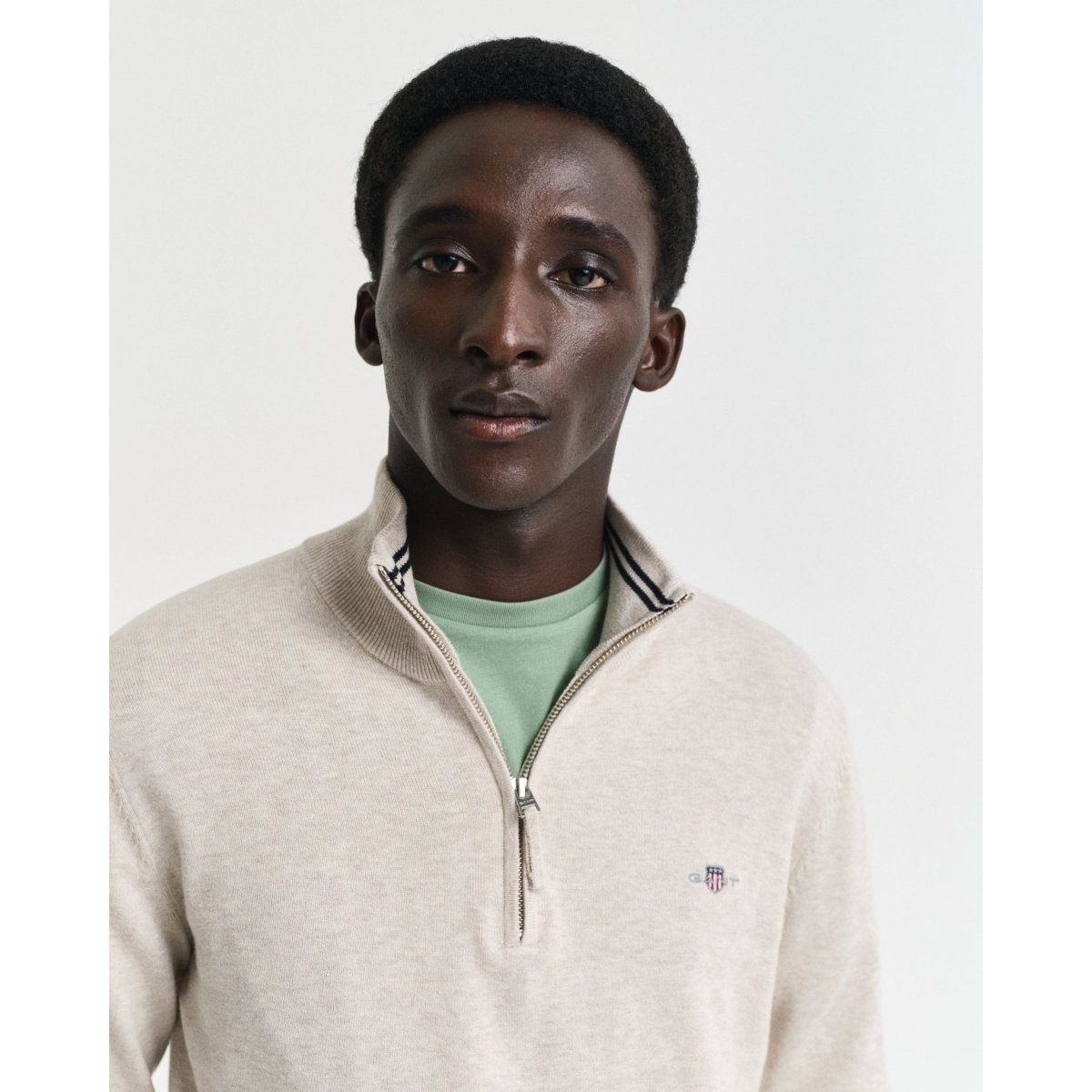 Gant Classic Cotton Half Zip - Curtis & Dunne