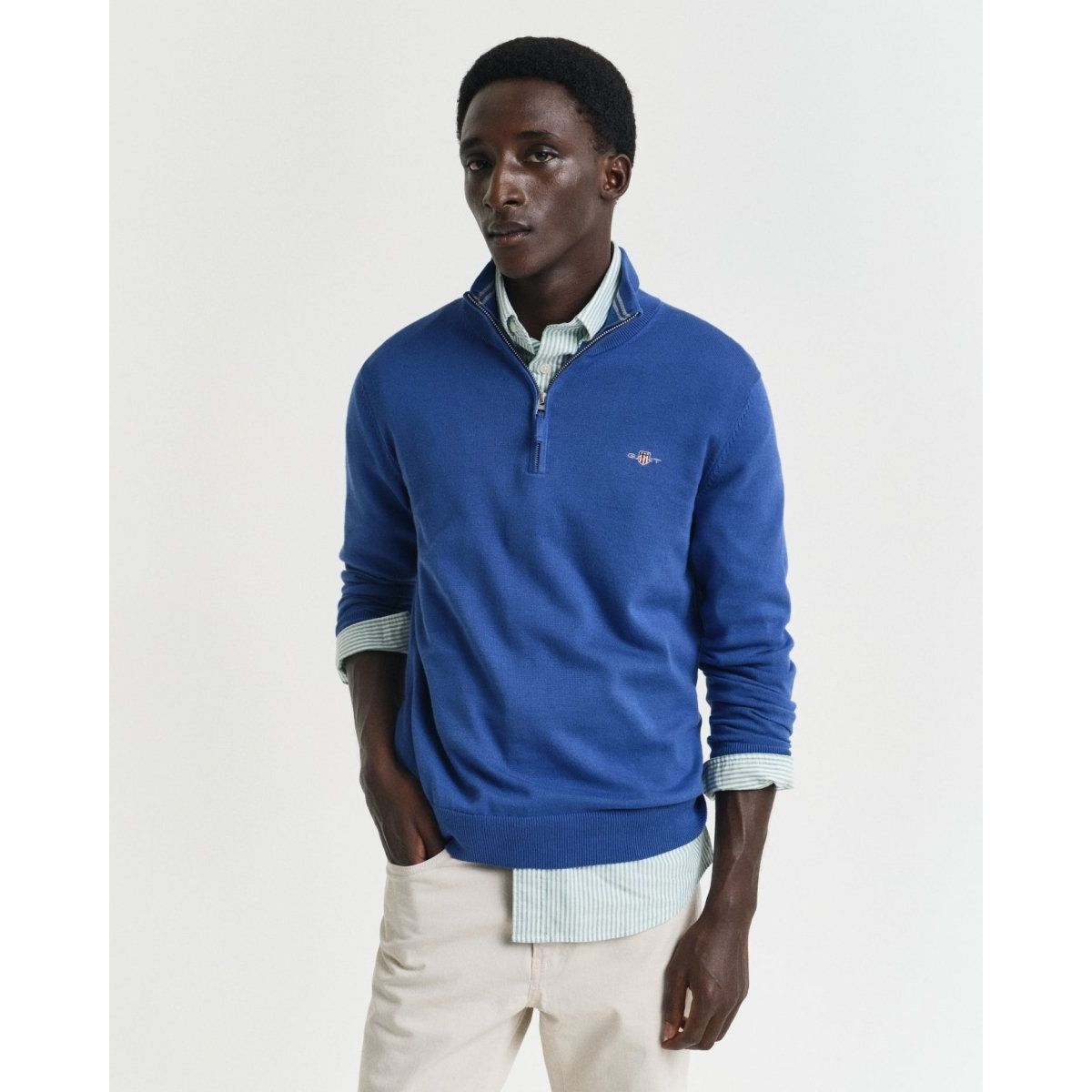 Gant Classic Cotton Half Zip - Curtis & Dunne