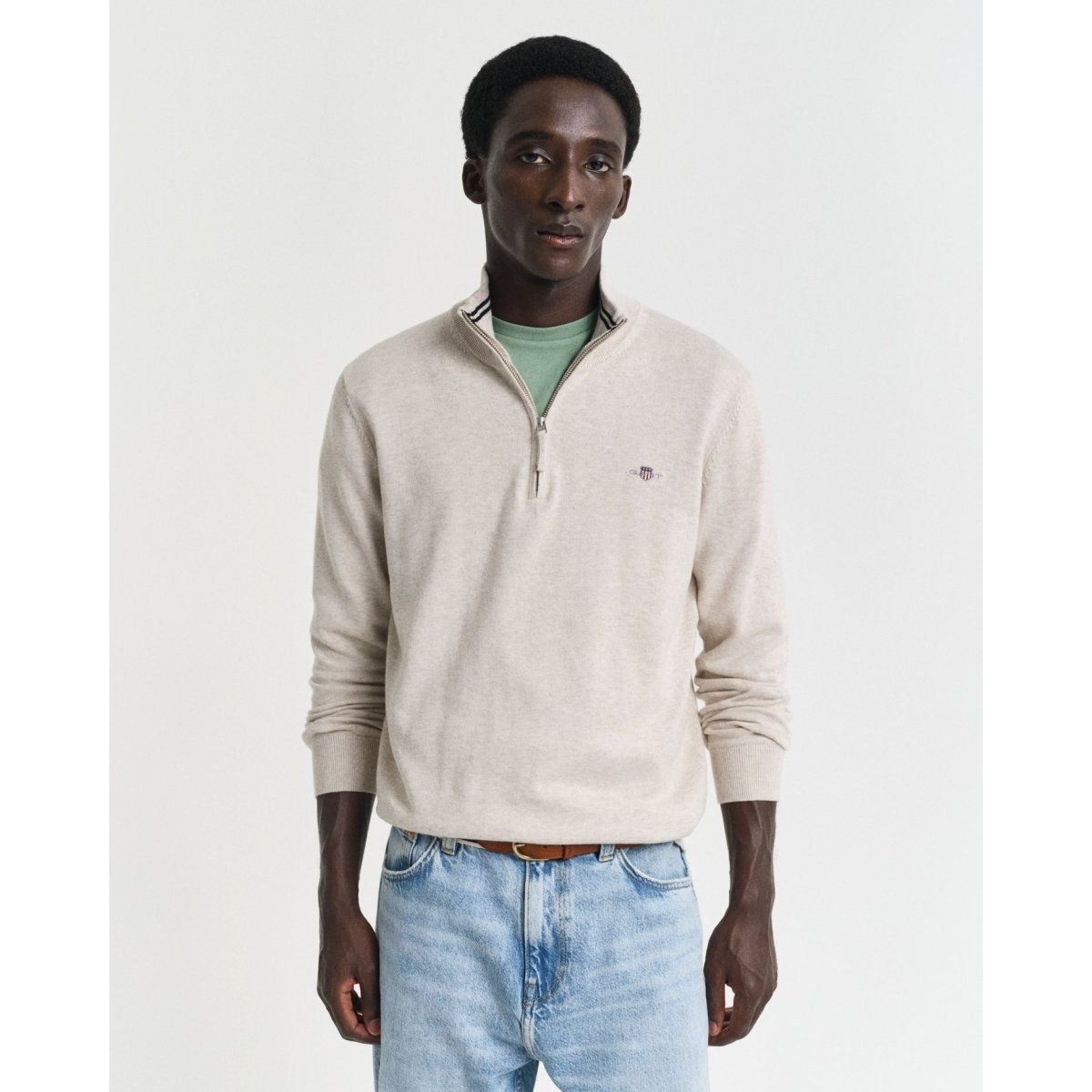 Gant Classic Cotton Half Zip - Curtis & Dunne