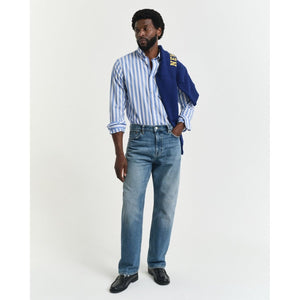Gant Classic Poplin Stripe Shirt - Curtis & Dunne