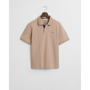 Gant Contrast Pique Polo Shirt - Curtis & Dunne