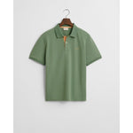 Gant Contrast Pique Polo Shirt - Curtis & Dunne