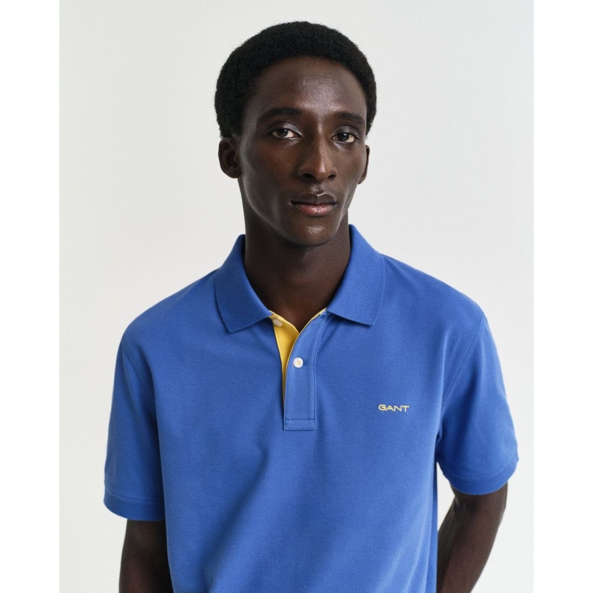 Gant Contrast Pique Polo Shirt - Curtis & Dunne