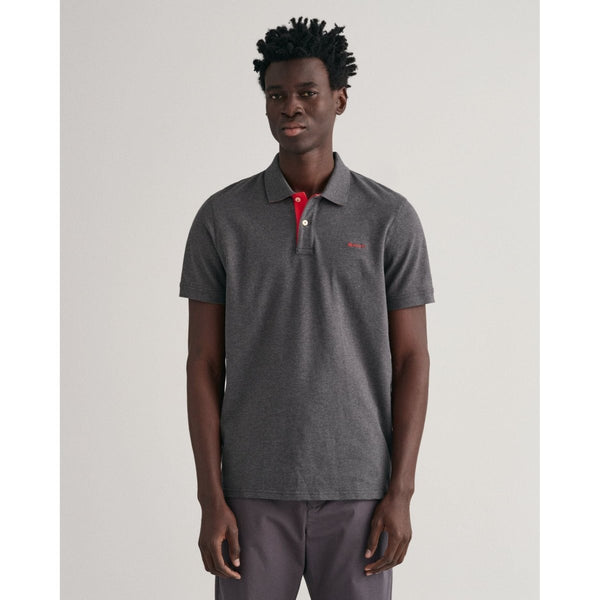 Gant Contrast Pique Polo Shirt - Curtis & Dunne