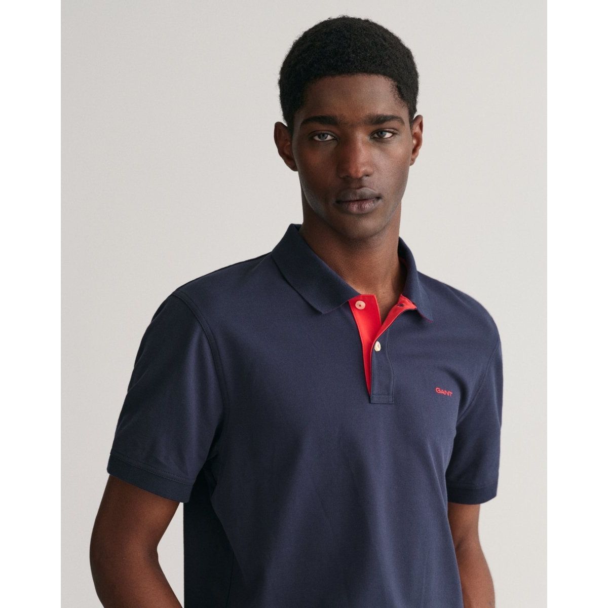 Gant Contrast Pique Polo Shirt - Curtis & Dunne