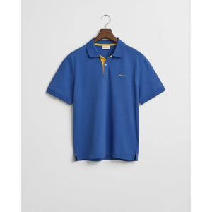 Gant Contrast Pique Polo Shirt - Curtis & Dunne