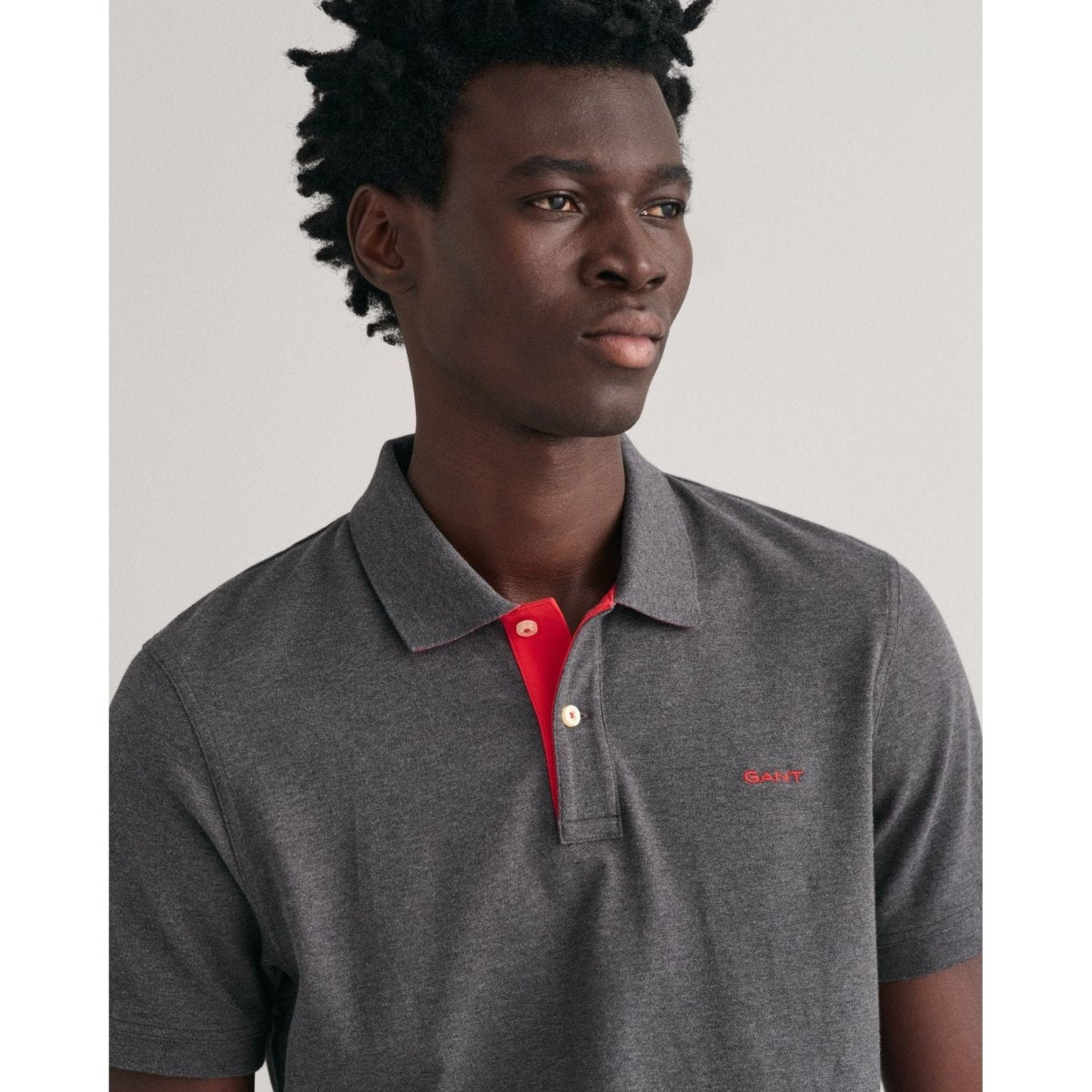 Gant Contrast Pique Polo Shirt - Curtis & Dunne