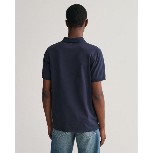 Gant Contrast Pique Polo Shirt - Curtis & Dunne