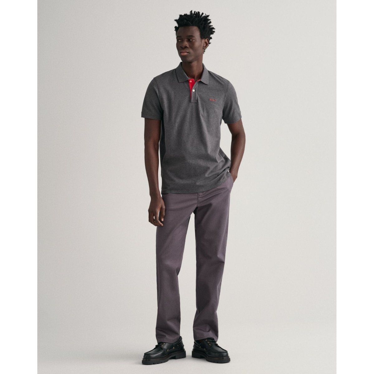 Gant Contrast Pique Polo Shirt - Curtis & Dunne