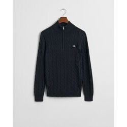 Gant Cotton Cable Half Zip Sweat - Curtis & Dunne