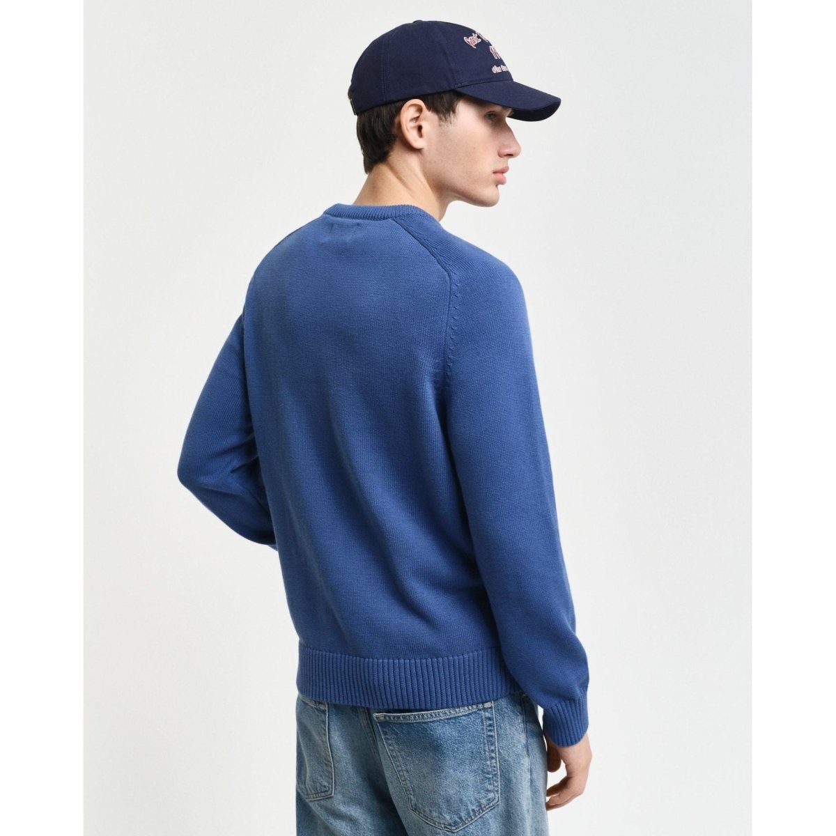 Gant Cotton Saddle Crew Neck - Curtis & Dunne