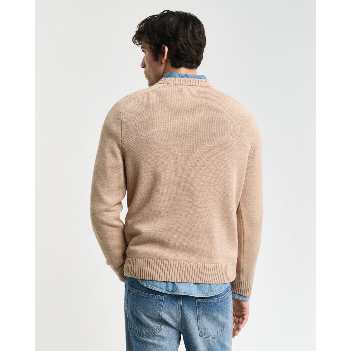 Gant Cotton Saddle Crew Neck - Curtis & Dunne