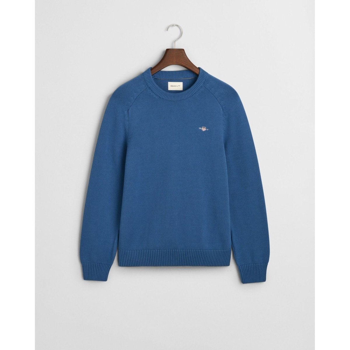 Gant Cotton Saddle Crew Neck - Curtis & Dunne