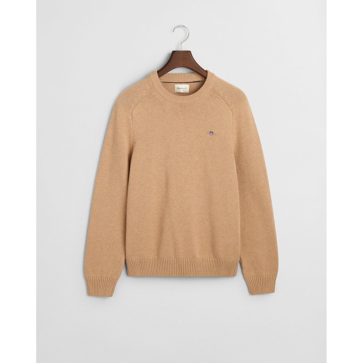 Gant Cotton Saddle Crew Neck - Curtis & Dunne