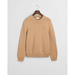 Gant Cotton Saddle Crew Neck - Curtis & Dunne