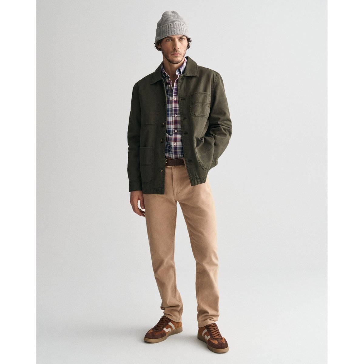 Gant Jaspe Flannel Plaid Shirt - Curtis & Dunne