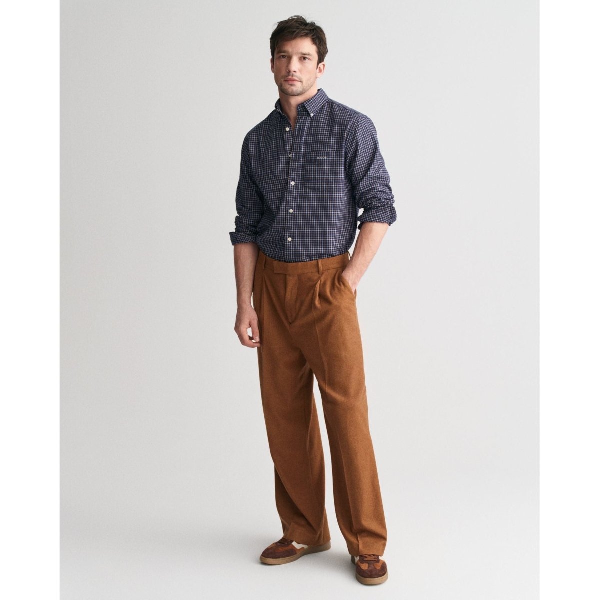 Gant Jaspe Tattersall Shirt - Curtis & Dunne