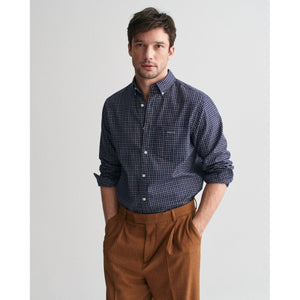 Gant Jaspe Tattersall Shirt - Curtis & Dunne