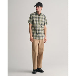 Gant Poplin Check Short Sleeve Shirt - Curtis & Dunne