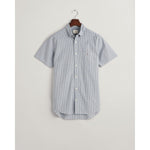 Gant Poplin Microcheck Short Sleeve Shirt - Curtis & Dunne