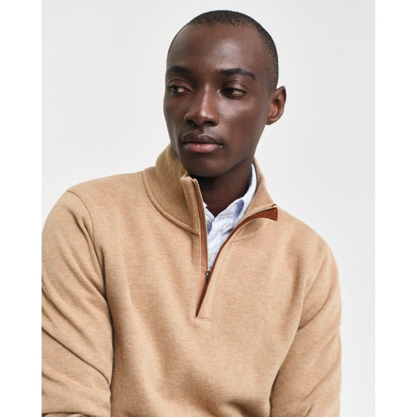 Gant Sacker Rib Half Zip - Curtis & Dunne