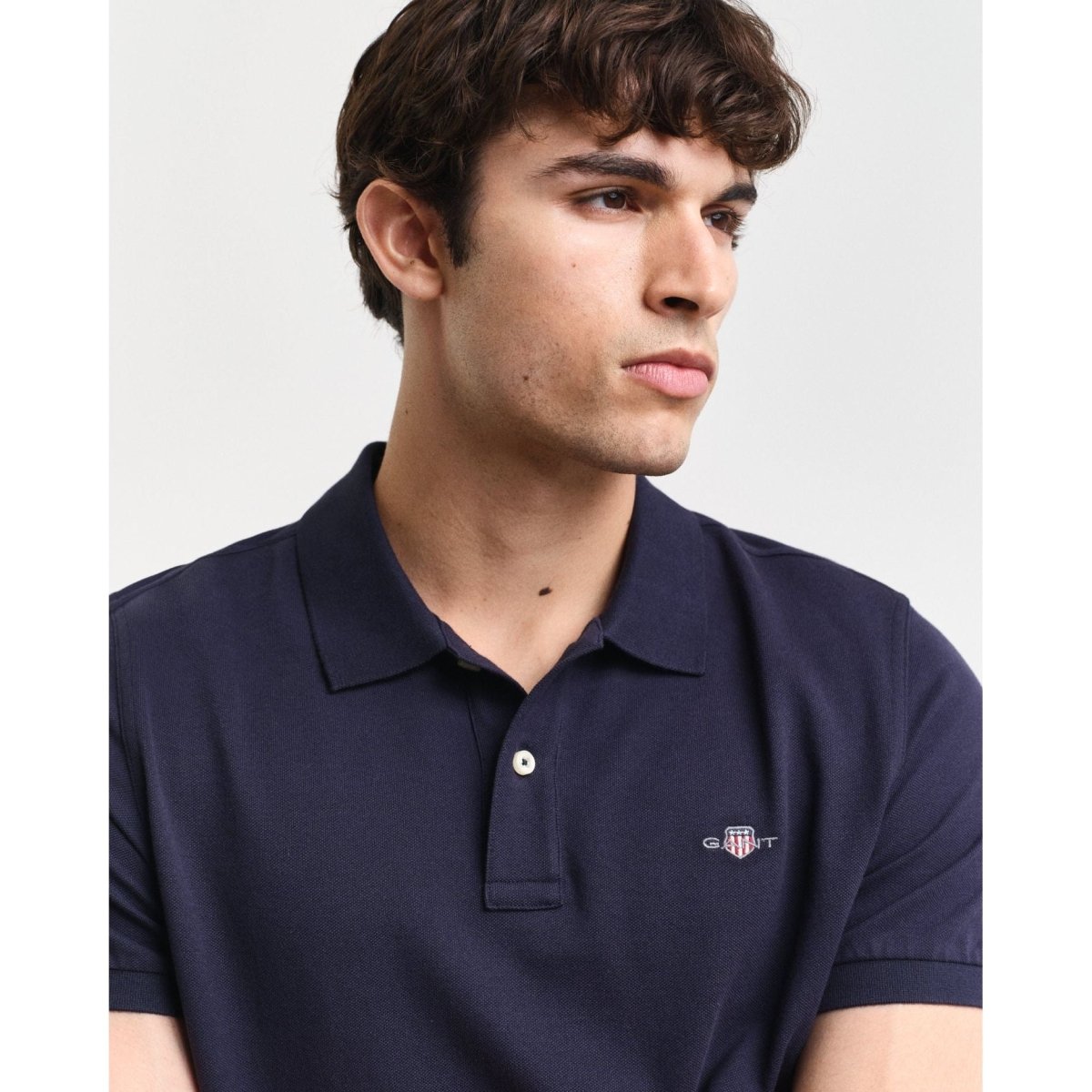 Gant Shield Pique Polo - Curtis & Dunne