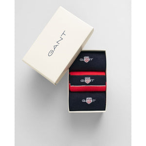 Gant Shield Tie Stripe 3 Pack Socks - Curtis & Dunne