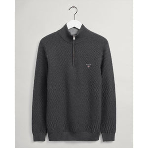 Gant Triangle Texture Half Zip - Curtis & Dunne