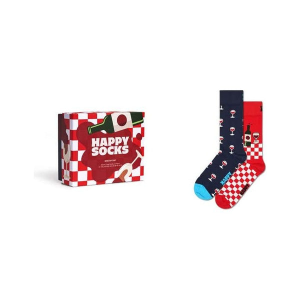 Happy Socks 2 Pack Wine Gift Set - Curtis & Dunne