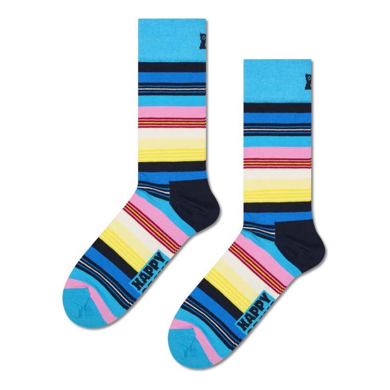 Happy Socks 3 Pack Checks & Stripes Gift Set - Curtis & Dunne