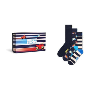 Happy Socks 3 Pack Navy Gift Set - Curtis & Dunne