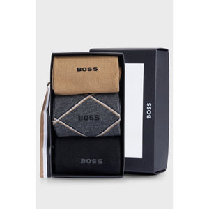 Hugo Boss 3 Pack Socks Gift Box - Curtis & Dunne