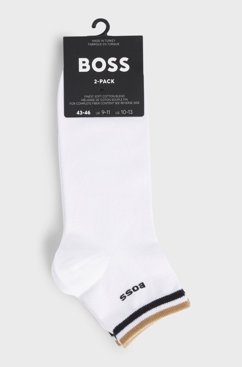 Hugo Boss Short Stripe 2 Pack Socks - Curtis & Dunne