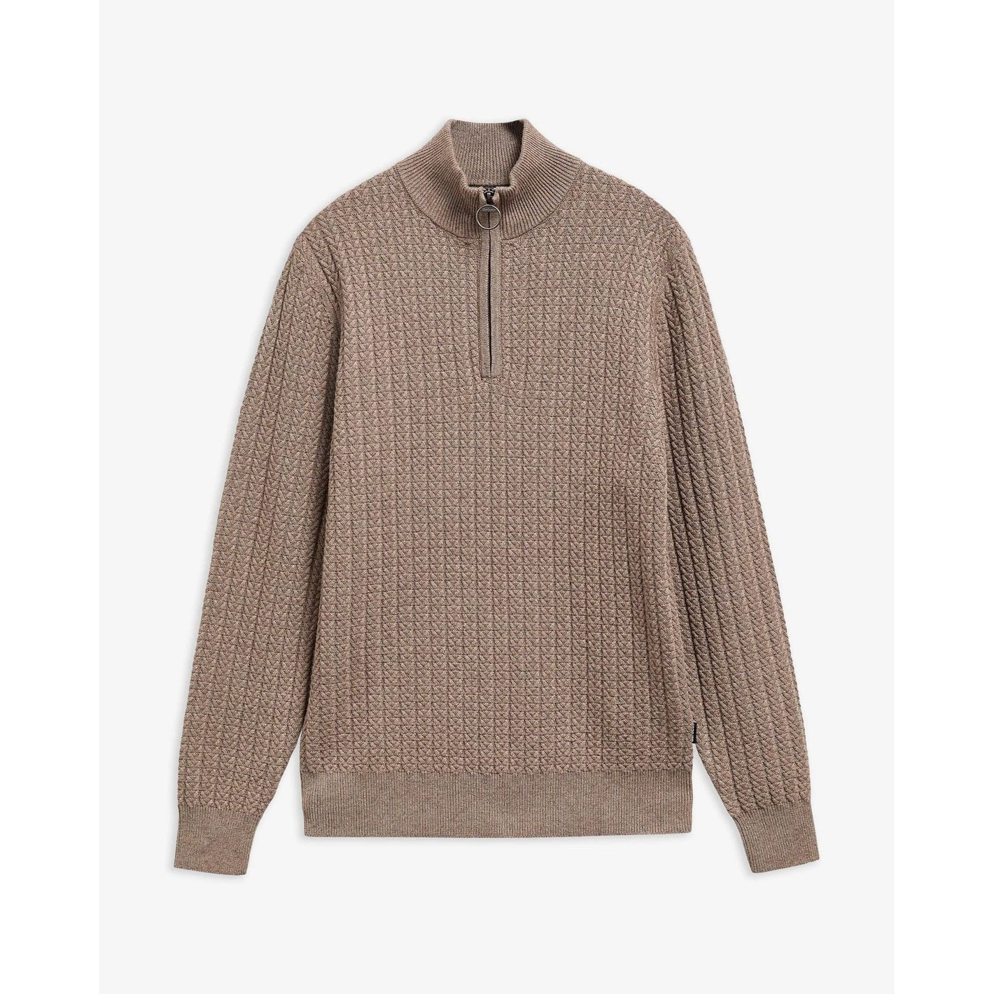 Barbour Herringbone Half Zip Knit