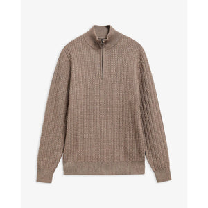Barbour Herringbone Half Zip Knit