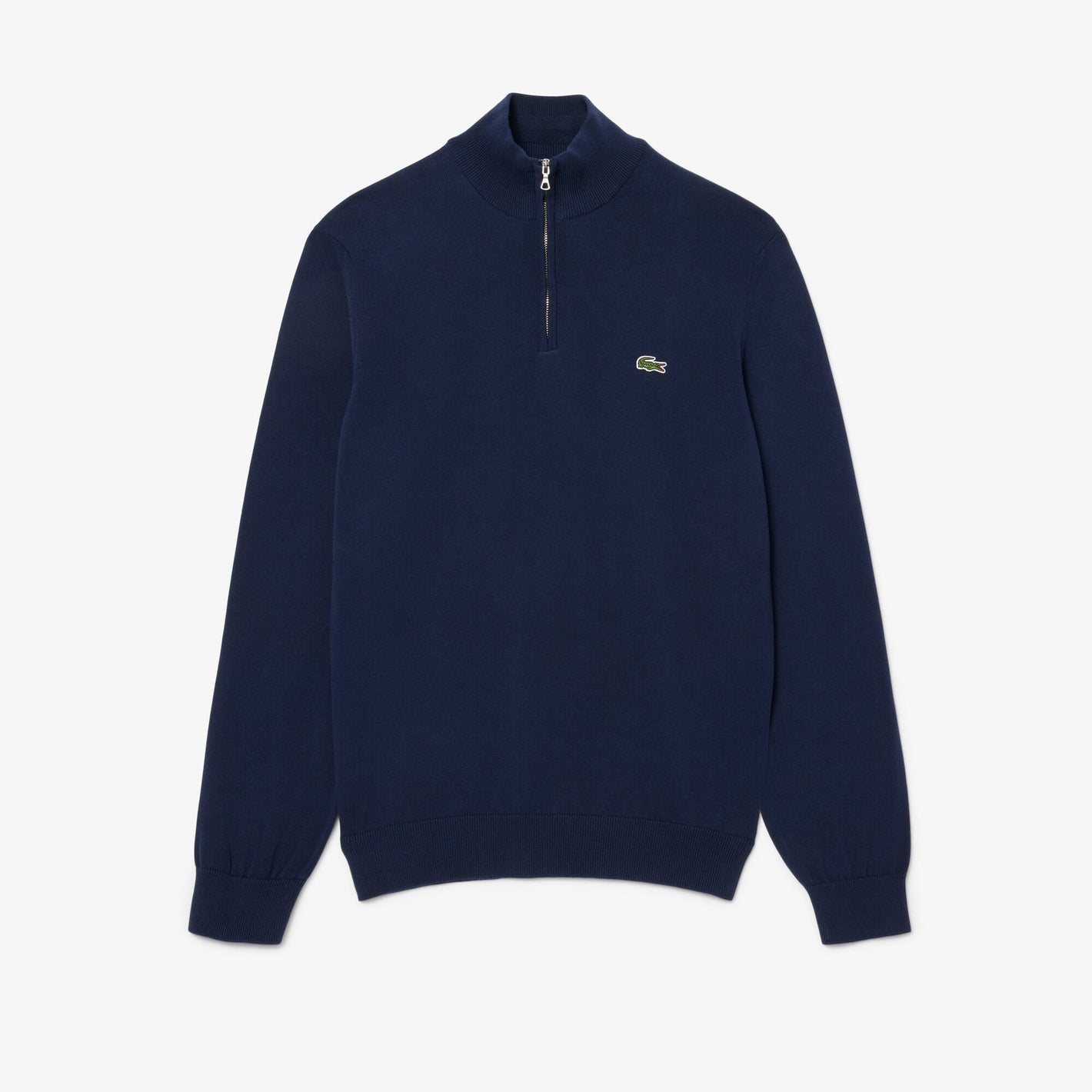 Lacoste Zippered Stand Up Collar Sweat