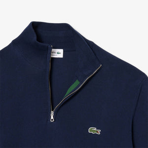 Lacoste Zippered Stand Up Collar Sweat