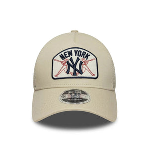 New Era New York Yankees MLB 9Forty M Crown A-Frame Trucker Adjustable Cap