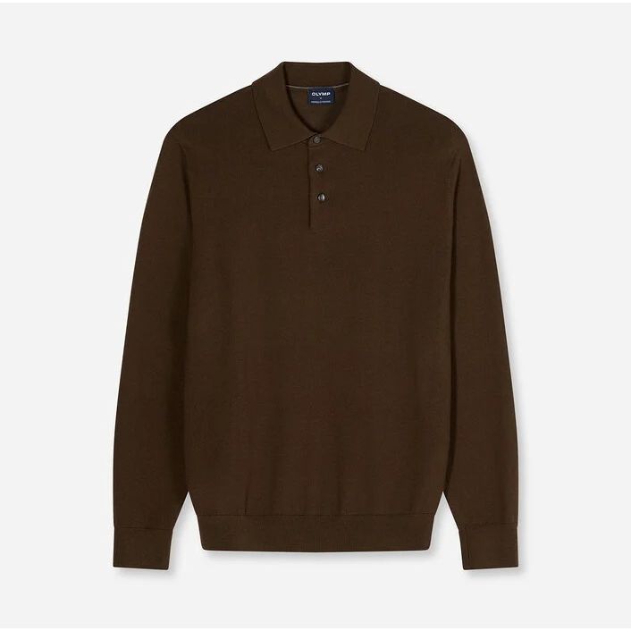 Olymp Long Sleeve Polo Knit