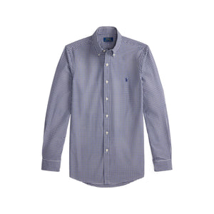 Ralph Lauren Custom Fit Gingham Stretch Poplin Shirt