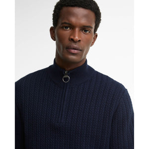 Barbour Herringbone Half Zip Knit