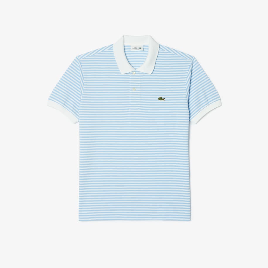 Lacoste Cotton Striped Polo Shirt - Curtis & Dunne