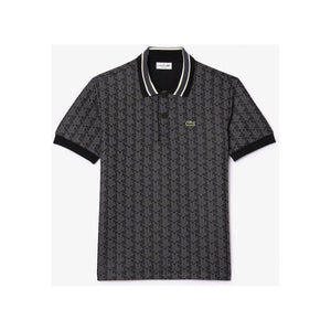 Lacoste Monogram Jacquard Polo Shirt - Curtis & Dunne