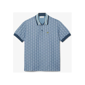 Lacoste Monogram Jacquard Polo Shirt - Curtis & Dunne