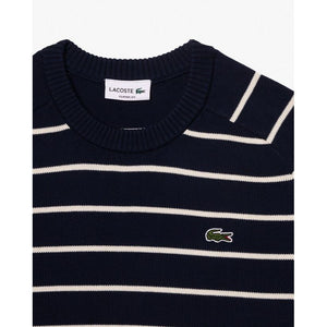 Lacoste Striped 3D Knit Sweat - Curtis & Dunne