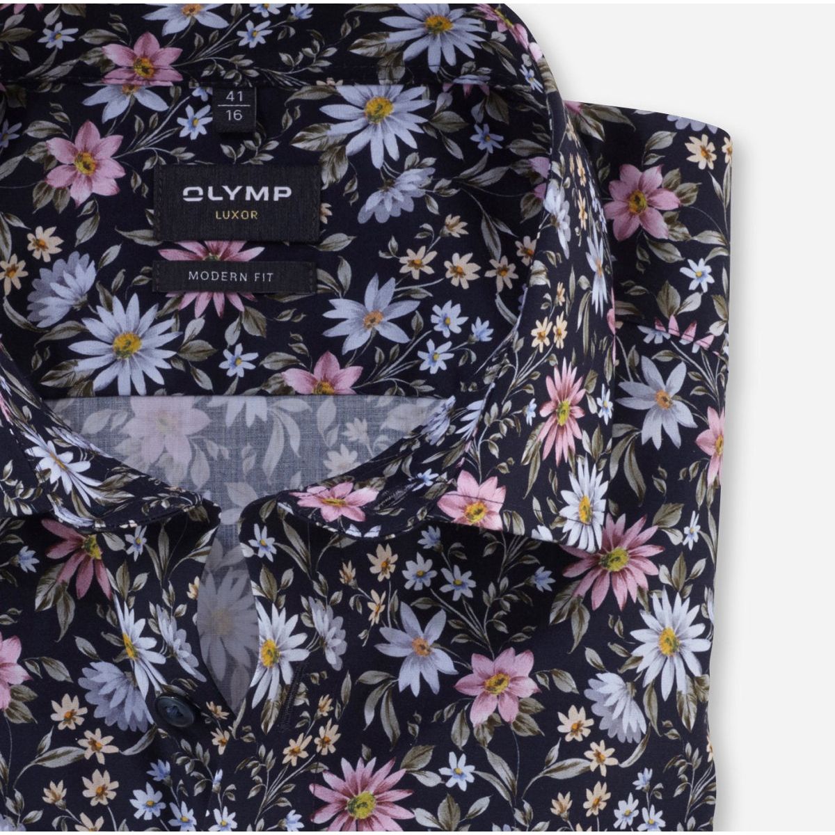 Olymp Luxor Printed Shirt - Curtis & Dunne