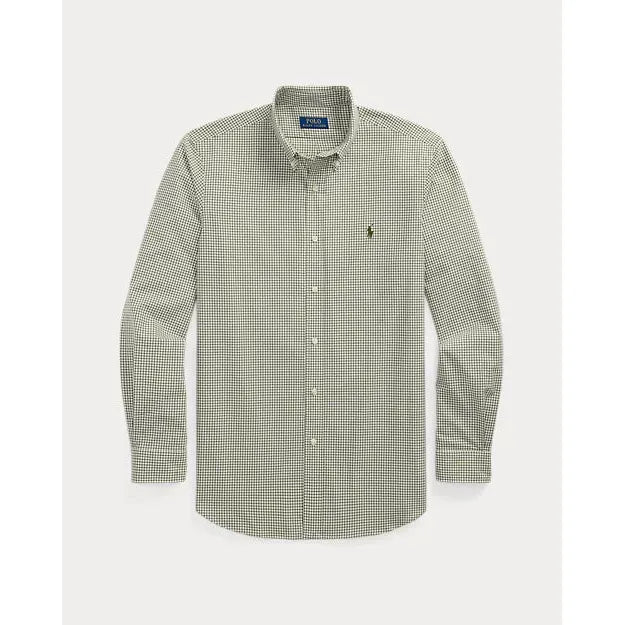 Ralph Lauren Custom Fit Checked Stretch Poplin Shirt - Curtis & Dunne