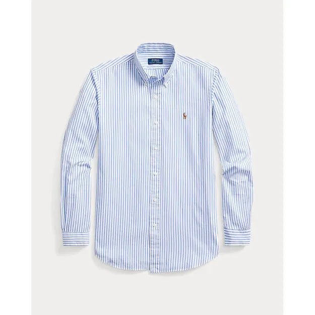 Ralph Lauren Custom Fit Striped Stretch Oxford Shirt - Curtis & Dunne