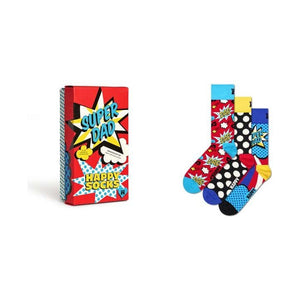 Super Dad Happy Socks 3 Pack Gift Set - Curtis & Dunne