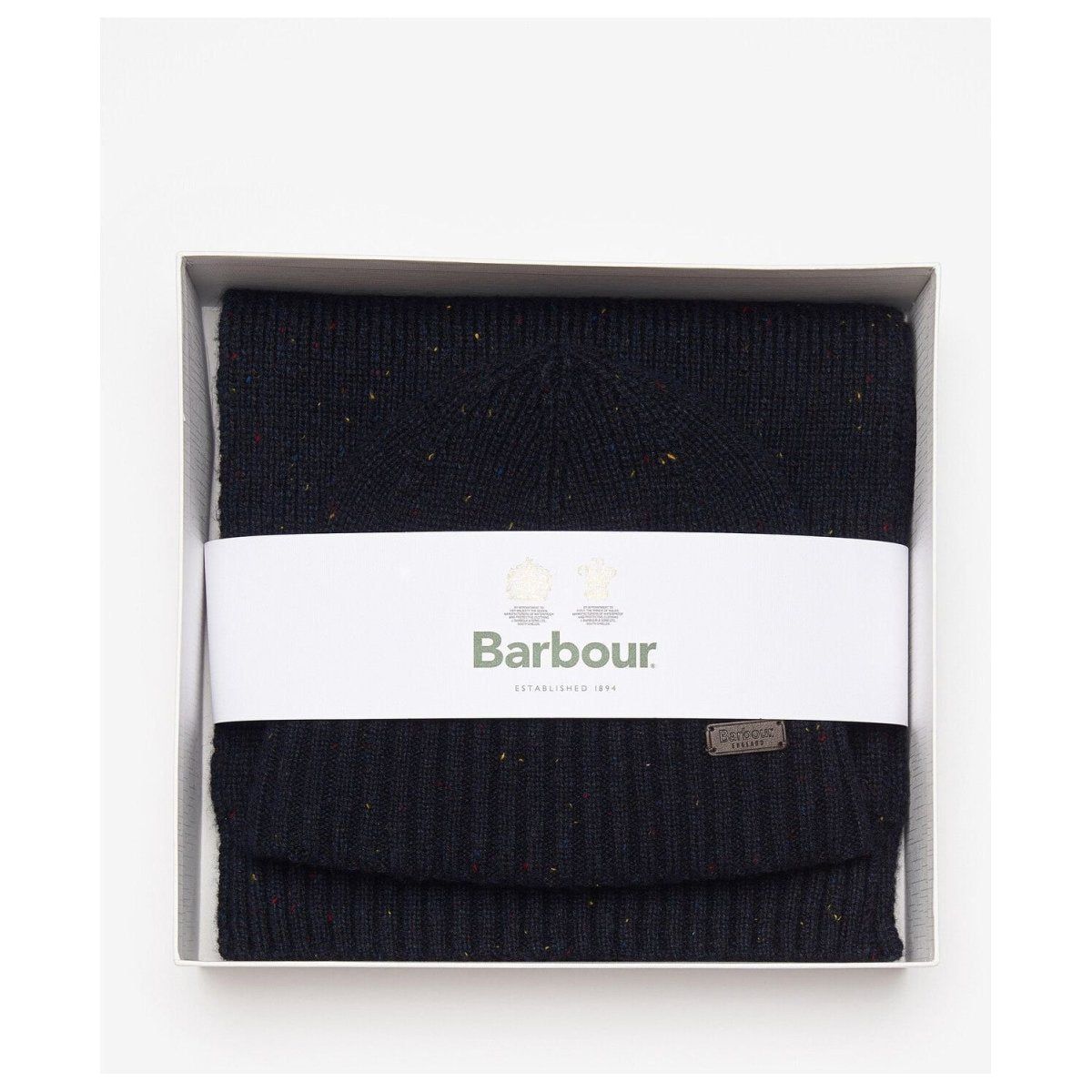 Barbour Carlton Fleck Beanie & Scarf Set - Curtis & Dunne